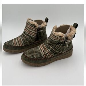 Olive/Plaid Richmond Street Booties
